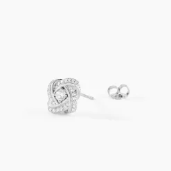 Marc Orian Pendantes|Bijoux Zirconium > Boucles D'oreilles Puces Anasthase Argent Blanc Oxyde De Zirconium