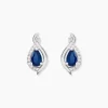 Marc Orian Anniversaire De Mariage|Boucles D'Oreilles Saphir > Boucles D'oreilles Puces Angelika Or Blanc Saphir Et Diamant