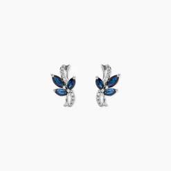 Marc Orian Cadeaux Mariage|Boucles D'Oreilles Femme > Boucles D'oreilles Puces Angie Or Blanc Saphir Et Diamant