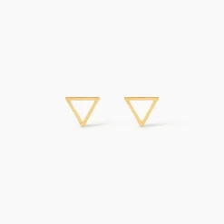 Marc Orian Idées Cadeaux Femme|Boucles D'Oreilles Or > Boucles D'oreilles Puces Anne-berengere Triangle Or Jaune