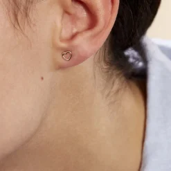 Marc Orian Boucles D'Oreilles Cœur|Boucles D'Oreilles Femme > Boucles D'oreilles Puces Anne-maudae Coeurs Or Jaune