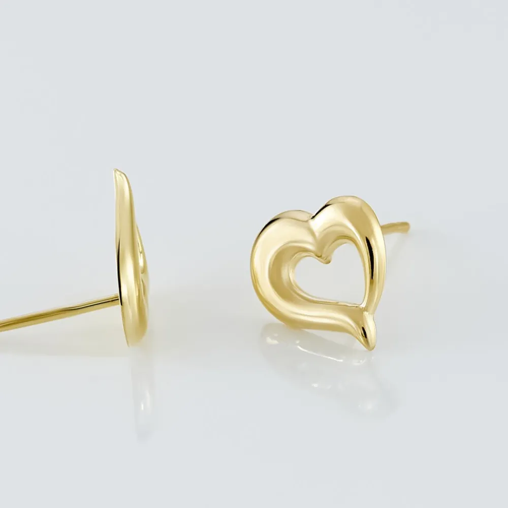 Marc Orian Boucles D'Oreilles Cœur|Boucles D'Oreilles Femme > Boucles D'oreilles Puces Anne-maudae Coeurs Or Jaune