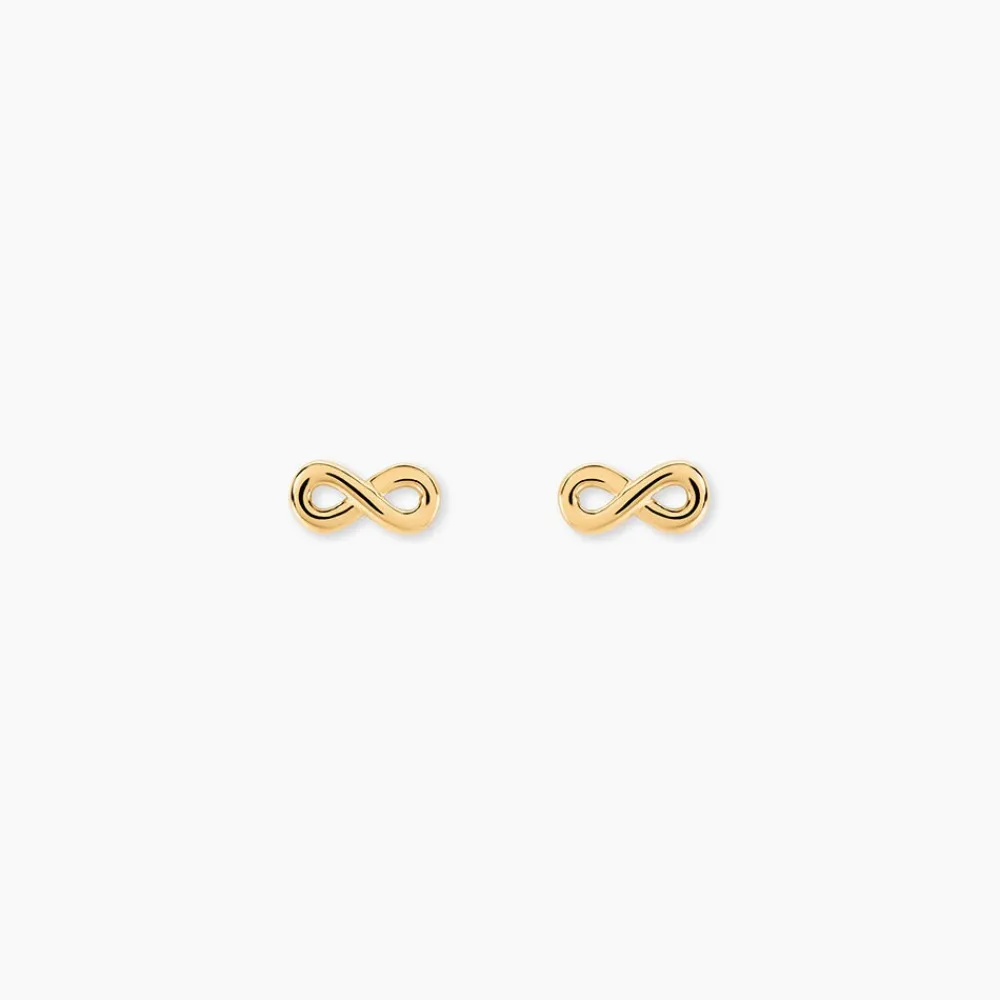 Marc Orian Idées Cadeaux Femme|Boucles D'Oreilles Or > Boucles D'oreilles Puces Annie-francoise Infini Or Jaune