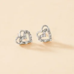 Marc Orian Bijoux Zirconium|Boucles D'Oreilles Argent > Boucles D'oreilles Puces Aoki Argent Blanc Oxyde De Zirconium
