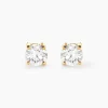 Marc Orian Bijoux Or|Boucles D'Oreilles Mariage > Boucles D'Oreilles Puces Aphrodite Ld Or Jaune Diamant Synthétique