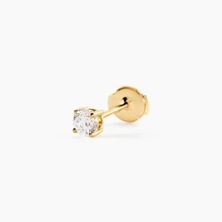 Marc Orian Bijoux Or|Boucles D'Oreilles Mariage > Boucles D'Oreilles Puces Aphrodite Ld Or Jaune Diamant Synthétique