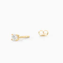 Boucles D'oreilles Puces Aphrodite Or Jaune Diamant