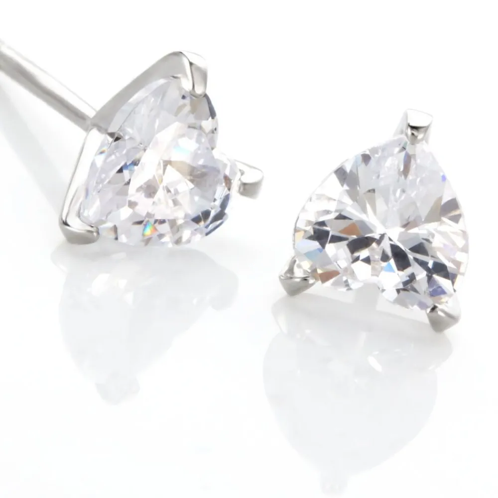 Marc Orian Bijoux Zirconium|Boucles D'Oreilles Argent > Boucles D'oreilles Puces Argent Blanc Schull Oxydes De Zirconium