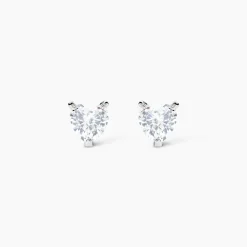 Marc Orian Bijoux Zirconium|Boucles D'Oreilles Argent > Boucles D'oreilles Puces Argent Blanc Schull Oxydes De Zirconium