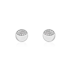 Boucles D'oreilles Puces Argent Grissil Oxydes De Zirconium