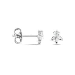 Marc Orian Bijoux Zirconium|Boucles D'Oreilles Fleur > Boucles D'oreilles Puces Argent Blanc Braxton Oxydes De Zirconium