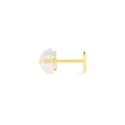 Boucles D'oreilles Puces Aricia Coeur Or Jaune