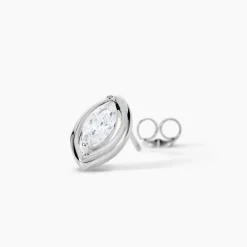 Marc Orian Pendantes|Bijoux Zirconium > Boucles D'oreilles Puces Arone Argent Blanc Oxyde De Zirconium