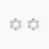 Marc Orian Bijoux Zirconium|Boucles D'Oreilles Fleur > Boucles D'Oreilles Puces Astrea Argent Blanc Oxyde De Zirconium