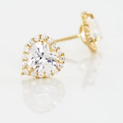 Marc Orian Bijoux Zirconium|Bijoux Homme > Boucles D'oreilles Puces Aymane Or Jaune Oxyde De Zirconium