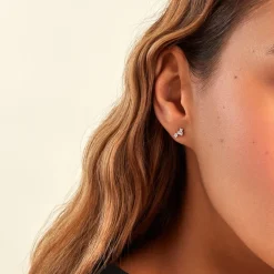 Marc Orian Cadeaux Mariage|Bijoux Diamant > Boucles D'oreilles Puces Baliatista Or Jaune Diamant Synthétique