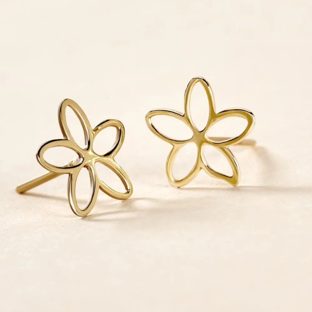 Marc Orian Boucles D'Oreilles Fleur|Boucles D'Oreilles Or > Boucles D'Oreilles Puces Barbie Or Jaune