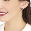 Boucles D'oreilles Puces Baroque Or Jaune Perle De Culture De Tahiti