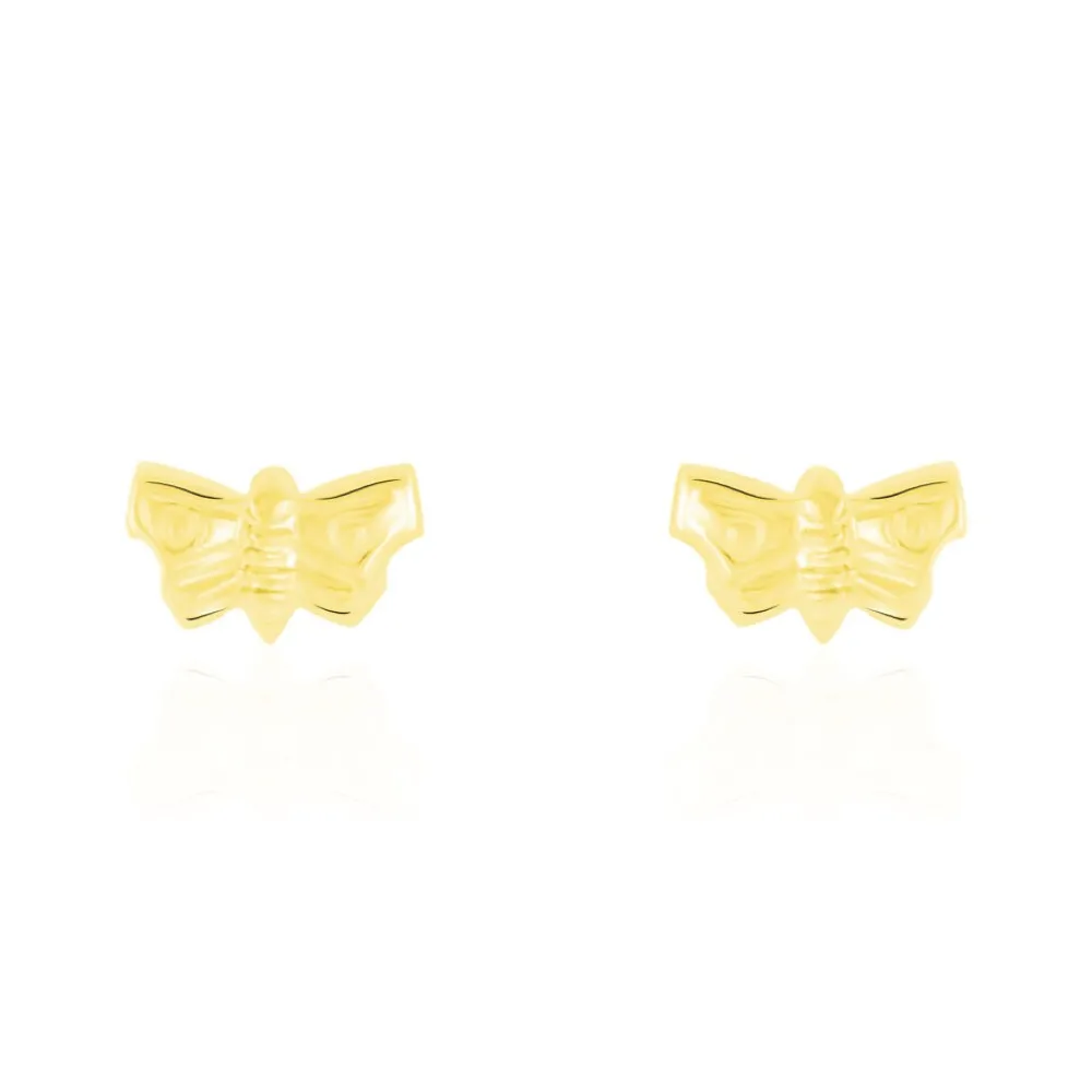 Marc Orian Bijoux Homme|Boucles D'Oreilles Homme > Boucles D'oreilles Puces Bartholomee Papillon Or Jaune