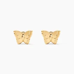 Marc Orian Idées Cadeaux Femme|Boucles D'Oreilles Or > Boucles D'oreilles Puces Bartholomée Papillon Or Jaune