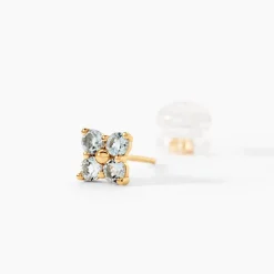Marc Orian Cadeaux Mariage|Boucles D'Oreilles Fleur > Boucles D'Oreilles Puces Belovia Or Jaune Topaze