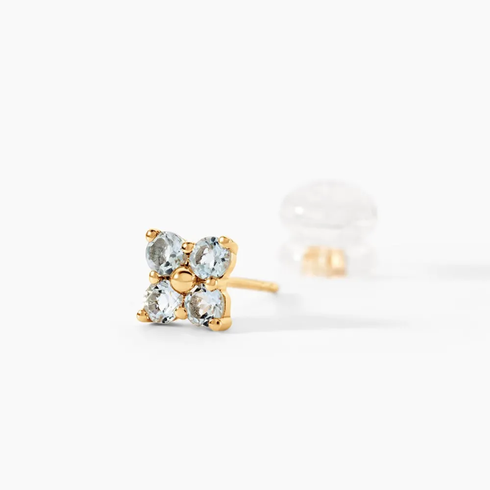 Marc Orian Cadeaux Mariage|Boucles D'Oreilles Fleur > Boucles D'Oreilles Puces Belovia Or Jaune Topaze