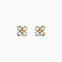 Marc Orian Cadeaux Mariage|Boucles D'Oreilles Fleur > Boucles D'Oreilles Puces Belovia Or Jaune Topaze