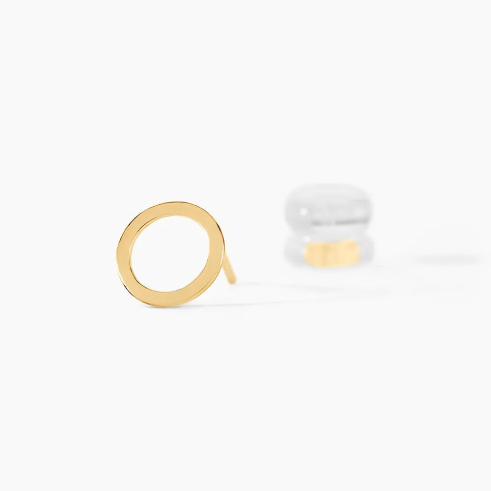 Marc Orian Idées Cadeaux Femme|Boucles D'Oreilles Femme > Boucles D'oreilles Puces Berangere Cercle Or Jaune