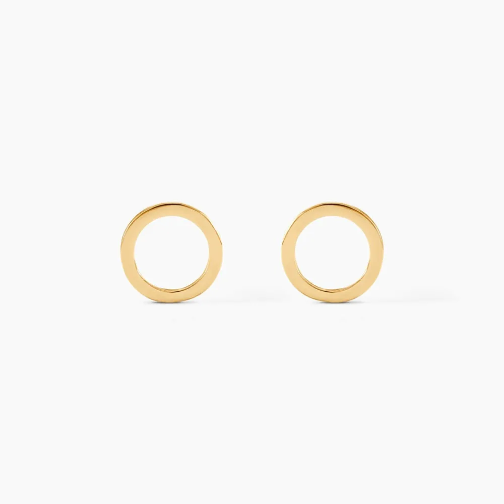 Marc Orian Idées Cadeaux Femme|Boucles D'Oreilles Femme > Boucles D'oreilles Puces Berangere Cercle Or Jaune