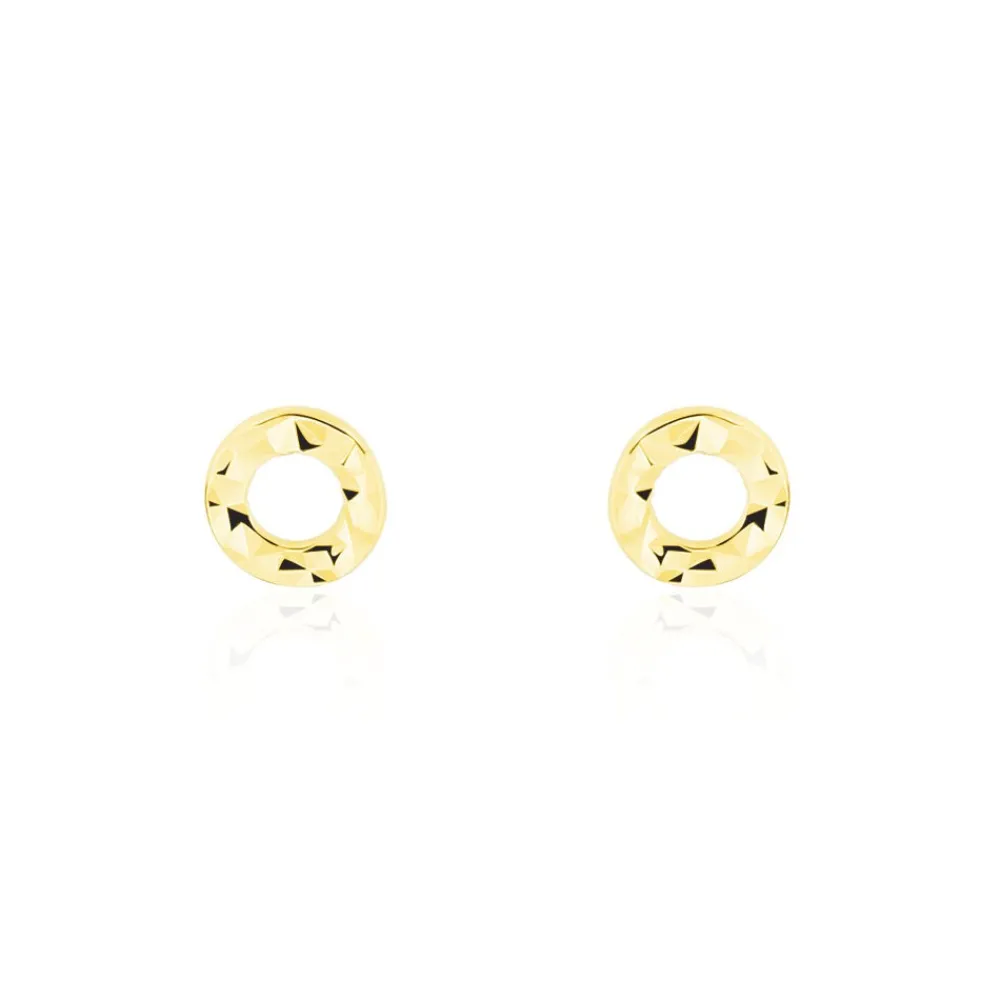 Marc Orian Idées Cadeaux Femme|Boucles D'Oreilles Femme > Boucles D'oreilles Puces Berangere Cercle 3 Or Jaune