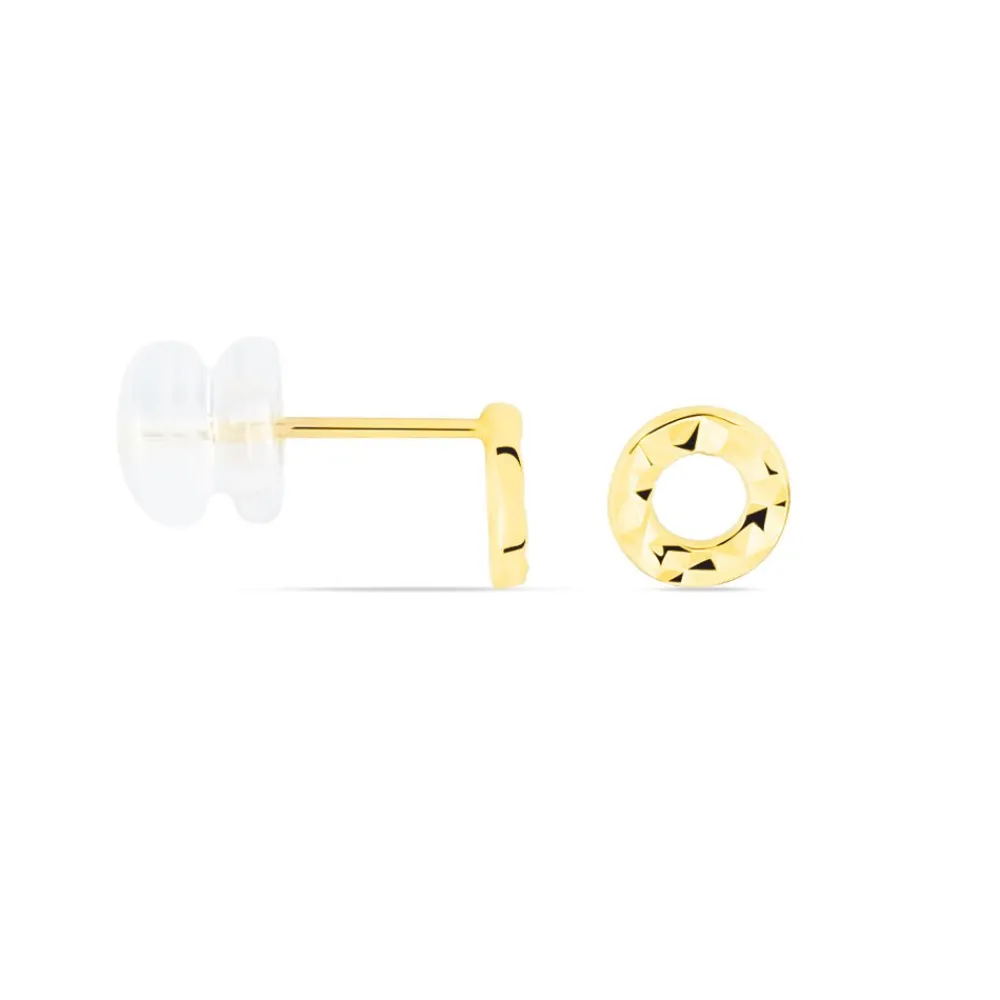 Marc Orian Idées Cadeaux Femme|Boucles D'Oreilles Femme > Boucles D'oreilles Puces Berangere Cercle 3 Or Jaune