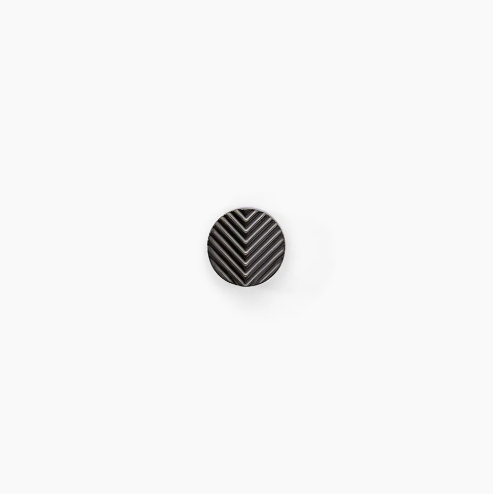 Boucles D'oreilles Puces Black Love Acier Blanc