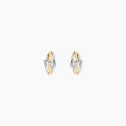 Marc Orian Bijoux Or|Bijoux Diamant > Boucles D'oreilles Puces Bodil Or Bicolore Diamant