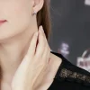 Marc Orian Cadeaux Mariage|Anniversaire De Mariage > Boucles D'oreilles Puces Boucla Or Blanc Saphir Et Diamant