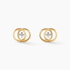 Marc Orian Cadeaux Mariage|Bijoux Diamant > Boucles D'oreilles Puces Briitilia Or Jaune Diamant