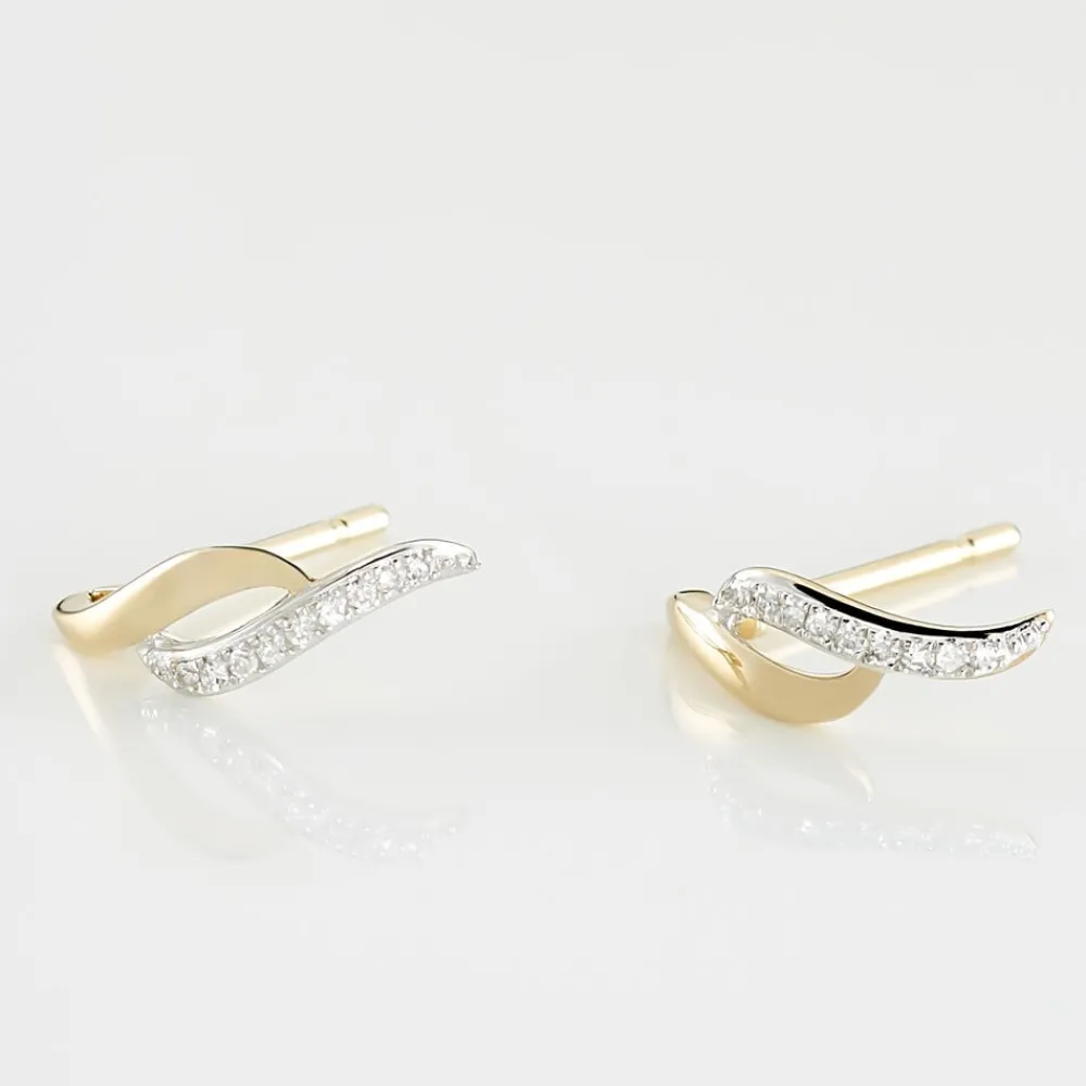 Marc Orian Pendantes|Bijoux Or > Boucles D'oreilles Puces Callum Or Jaune Diamant