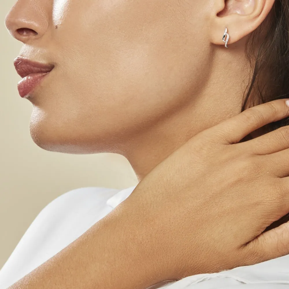 Marc Orian Bijoux Or|Boucles D'Oreilles > Boucles D'oreilles Puces Callum Or Blanc Diamant