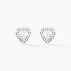 Marc Orian Bijoux Zirconium|Boucles D'Oreilles Argent > Boucles D'oreilles Puces Calvi Argent Blanc Oxyde De Zirconium