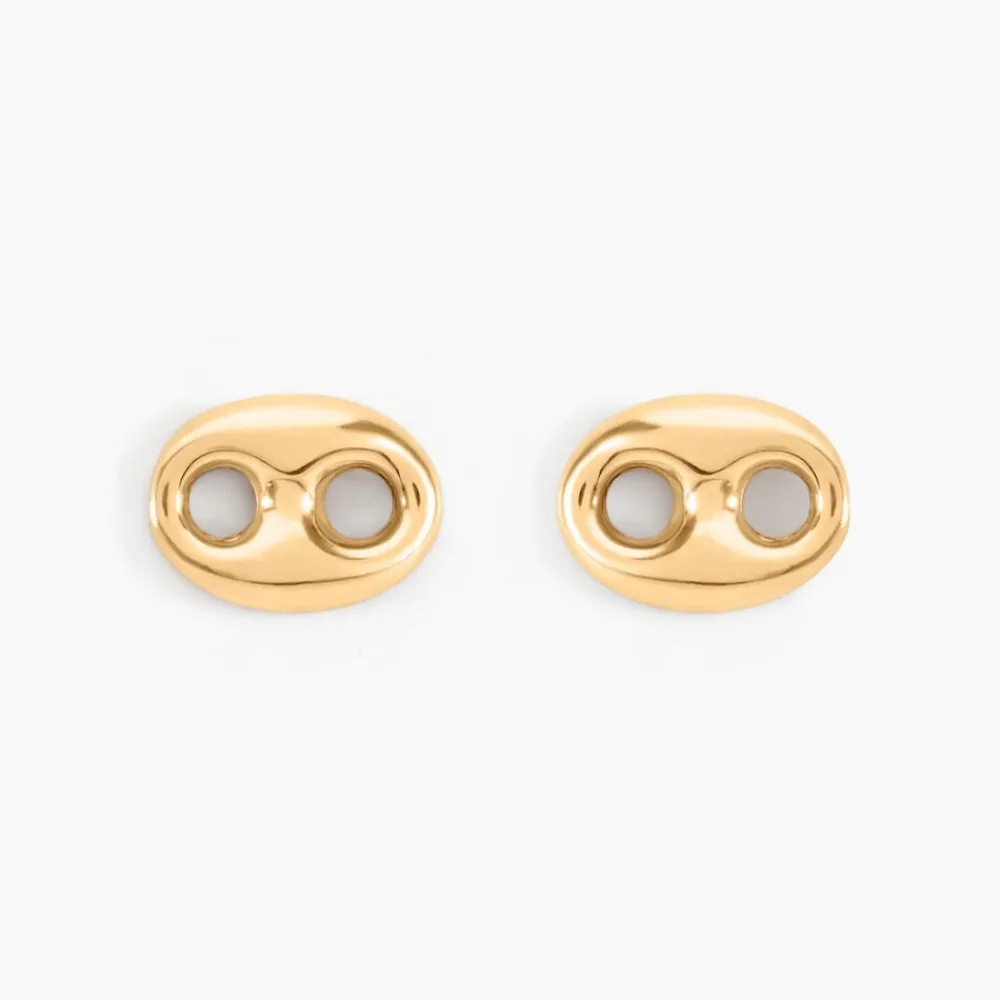 Marc Orian Idées Cadeaux Femme|Boucles D'Oreilles Or > Boucles D'oreilles Puces Cara Grain De Cafe Or Jaune