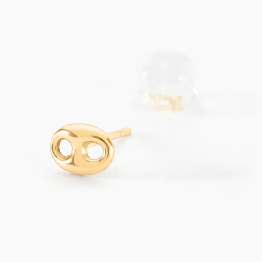 Marc Orian Idées Cadeaux Femme|Boucles D'Oreilles Or > Boucles D'oreilles Puces Cara Grain De Cafe Or Jaune
