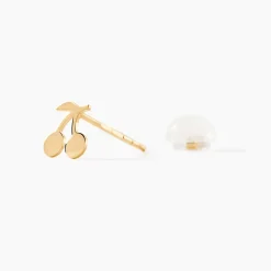 Boucles D'oreilles Puces Cerisia Or Jaune
