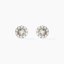 Marc Orian Boucles D'Oreilles Fleur|Bijoux Diamant > Boucles D'oreilles Puces Charletta Or Jaune Diamant