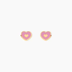 Boucles D'Oreilles Puces Chayim Or Jaune