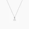 Boucles D'oreilles Puces Cubik Argent Blanc