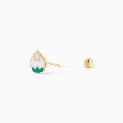 Boucles D'Oreilles Puces Daedalus Or Jaune