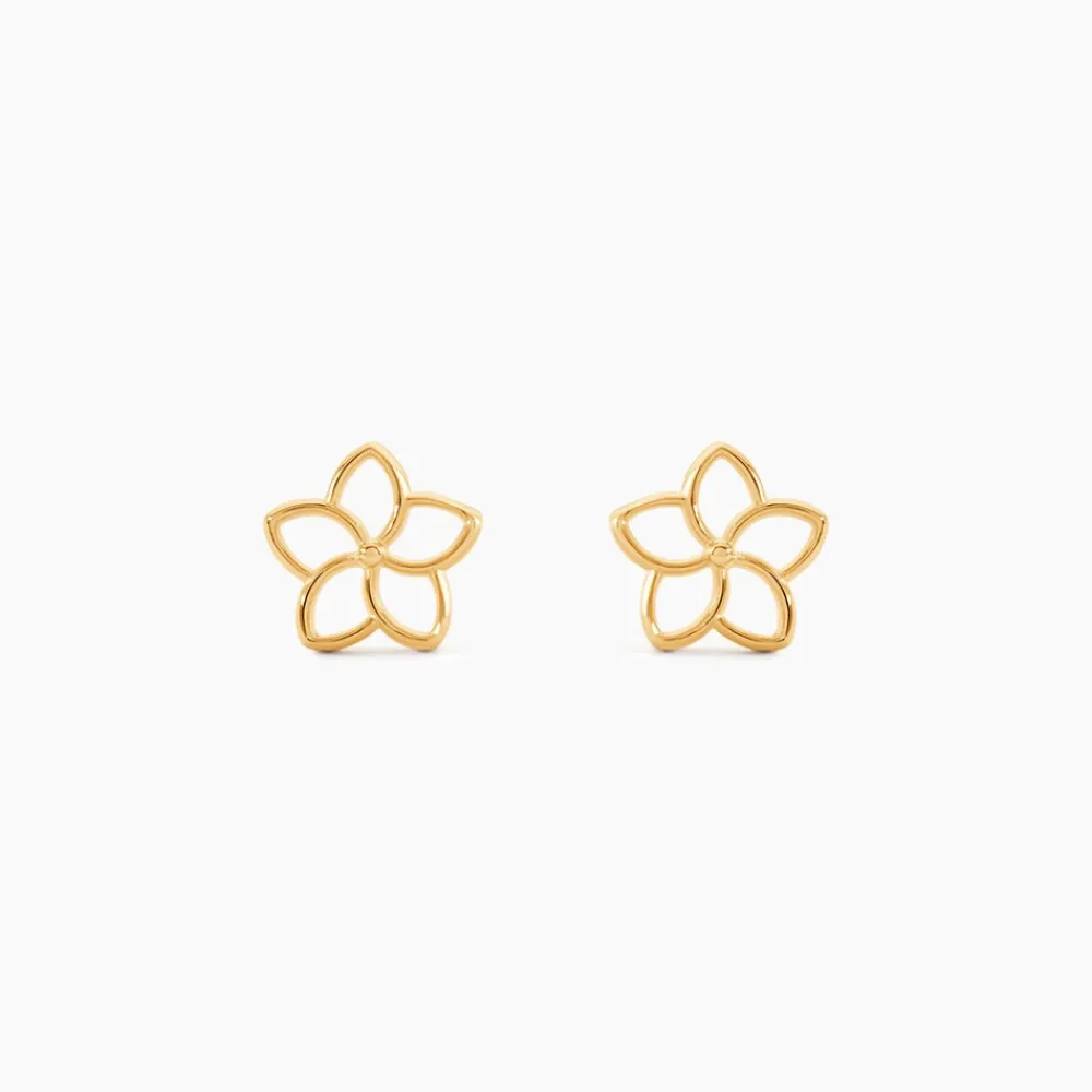 Marc Orian Boucles D'Oreilles Fleur|Boucles D'Oreilles Or > Boucles D'Oreilles Puces Daffodil Or Jaune