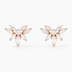 Marc Orian Bijoux Zirconium|Boucles D'Oreilles Fleur > Boucles D'oreilles Puces Davena Argent Rose Oxyde De Zirconium