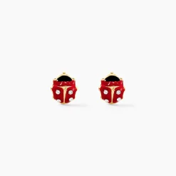 Boucles D'oreilles Puces Deena Or Jaune Oxyde De Zirconium