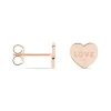 Boucles D'oreilles Puces Deven Argent Rose Oxyde De Zirconium