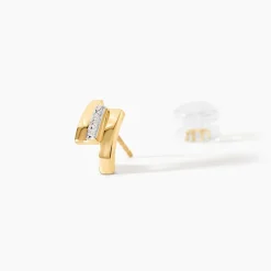 Marc Orian Bijoux Or|Boucles D'Oreilles Mariage > Boucles D'oreilles Puces Dolene Or Jaune Diamant